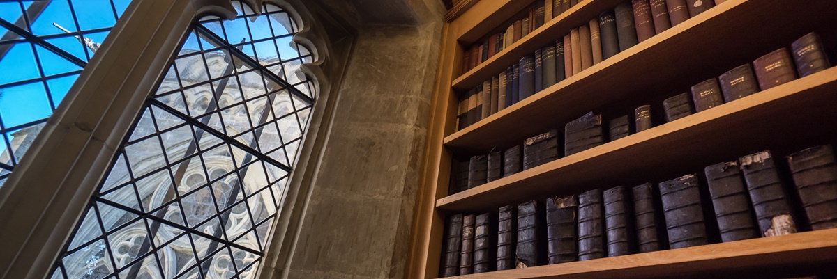 A fifteenth century library in a beautiful setting
